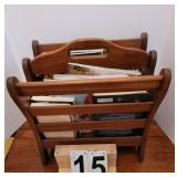Wooden Magazine Rack