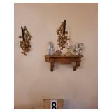 Plastic Shelf ~ Wall Sconces ~ Candle Holders and