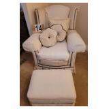 Living Room Chair w/ Ottoman