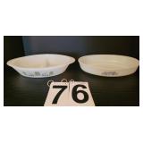 Glassbake Divided Dish Spring Blossom ~ Dynaware