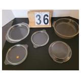 Pyrex Lids ~ Pyrex Pie Dish ~ Anchor Hocking Punch