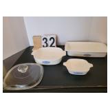 3 Corning Ware Pieces Blue Medallion ~ 2.75 Qt ~ 1