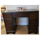 Knee Hole Desk w/ Glass