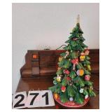 LED Lighted Christmas Tree (Rotating)  15.5"
