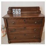 Antique 3 Drawer Dresser 40 X 40 X 18.5