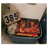 Blue Tote w/ Cook Books