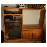Entertainment Center W/ Panasonic Stereo ~ Sound S
