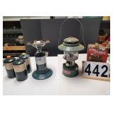 Coleman Lantern ~ Coleman Propane Stove w/ Tanks