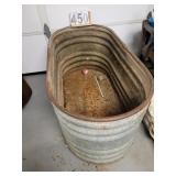 Metal Tub 24 X 51 X 25 ~ w/ Contents ~ Packing