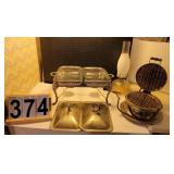 Marinex Chaffing Dish Set ~ Oil Lamp ~ Waffle
