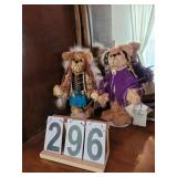 Pair of Pat Lyons Rocking Horse Gallery Bears ~ Mo