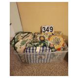 Clear Tote of Chair Cushions