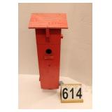 Handmade Wooden Bird House 25" X 6" X 6"