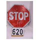 Fiberglass 2 Sided Sign Stop And Slow