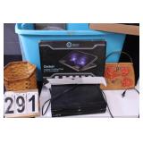 Blue Tote w/ DVD Player (Works) ~ DSL Modem ~