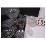 Box w/ Clear Glassware w/ Punch Bowl ~ Egg Tray ~