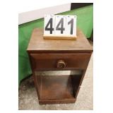 Wooden Stand w/ Drawer 25"T X 14"W X 11"D