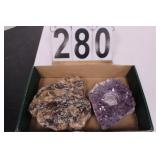 Gold Mica & Amethyst