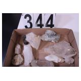 Flat of Crystals Includes Quartz Calcite?