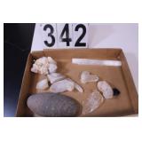 Flat of Large Crystals Includes Selenite Wand