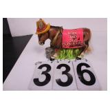 Enesco Donkey Bank Missing Plug for Bottom