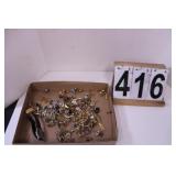Flat Of Costume Jewelry Includes Cuff links -