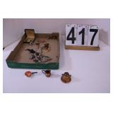 Flat Of Costume Jewelry Includes Cuff Links -