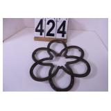 Trivet Made From Horse Shoes