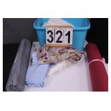 Blue Tote w/ Curtains ~ Yoga Mats