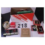 Box of Christmas Decor w/ Ornaments