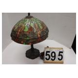 Tiffany Style Dragonfly Lamp (Works) 19"