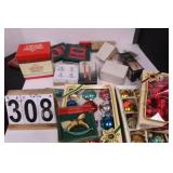 Box of Christmas Ornaments