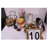 Flat w/ Candle Holders ~ Ceramic Watering Can