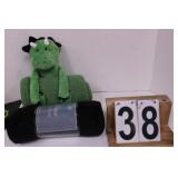 Fleece Throw Blanket ~ Dinosaur Blanket