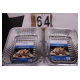 2 Packs of 5 Half Steamer Pans (New)