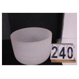 Frosted Crystal Singing Bowl 9"T X 12" Across