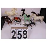 Box of Horses w/ Black & White Horse