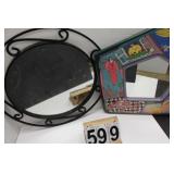 Pair of Wall Mirrors Both 24"