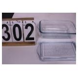 Vintage Sapphire Blue Philbe Fire King Bread Pan