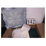 Box W/ Table Clothes - Decorative  Pillow