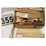 Box of Wood & Wood Pieces for Small Projects