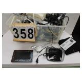 Clear Tote w/ Various Cables ~ Internet Router ~