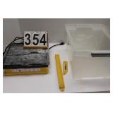 Clear Tote w/ Tile Cutting Saw (Works)