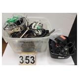 Clear Tote w/ Various Cables