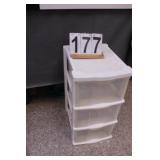 3 Drawer Storage Unit 24.5" X 13" X 16"