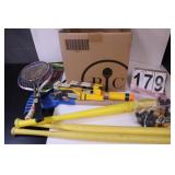 Box W/ Toys Includes Nerf Dart Gun - Tennis-