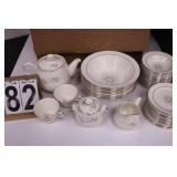 VTG Homer Laughlin Celeste Dish Set Incomplete