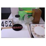 Box W/ Glass Jar - Frosted Rooster On Nest -