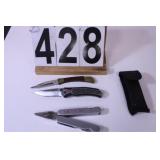 Multi Tool - 2 Pocket Knives Includes CRKT
