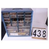 Parts Bin W/ Contents Missing 2 Drawers Has-